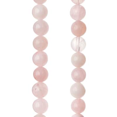 Rose Quartz Round Beads by Bead Landing™, 8mm