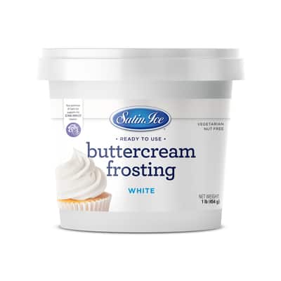 Satin Ice® White Buttercream Frosting, 1lb. image