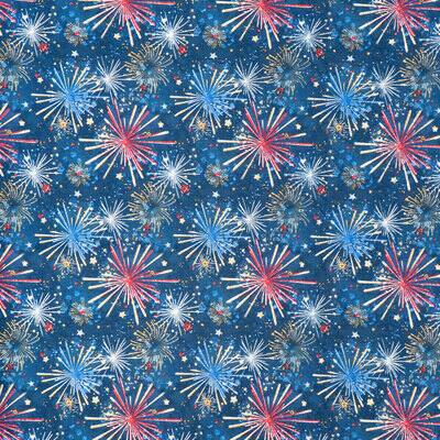 SINGER Firework Bursts Cotton Fabric | Michaels