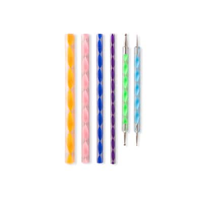 Mandala Dotting Tools with Colourful Handles by Craft Smart®, 6ct. image