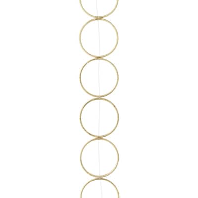 Gold Large Metal Loop Beads, 22mm by Bead Landing™ image