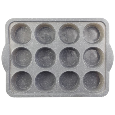 12-Cavity Metal-Reinforced Silicone Muffin Pan by Makery® image
