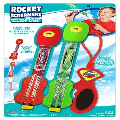 Big Sky™ Rocket Screamerz Foam-Tipped Rockets with Launcher | Michaels