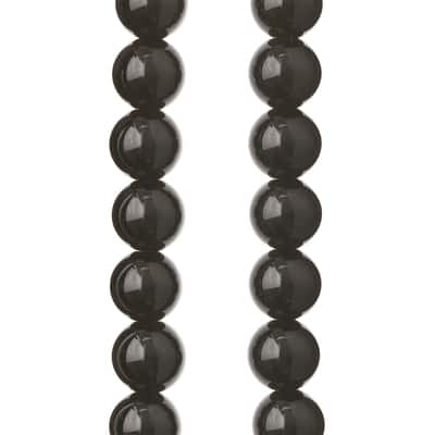 Black Jasper Round Beads, 10mm by Bead Landing™
