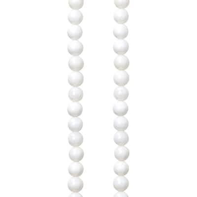 White Shell Round Beads, 6mm by Bead Landing™ image