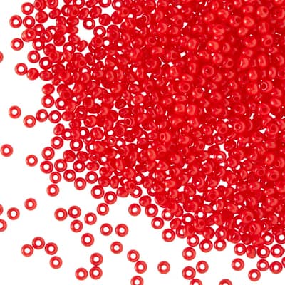 John Bead Opaque Czech Glass Seed Beads, 11/0 image