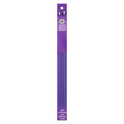 14" Anodized Aluminum Knitting Needles by Loops & Threads® image