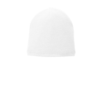 Port & Company® Fleece-Lined Beanie Cap, Color: White | Michaels