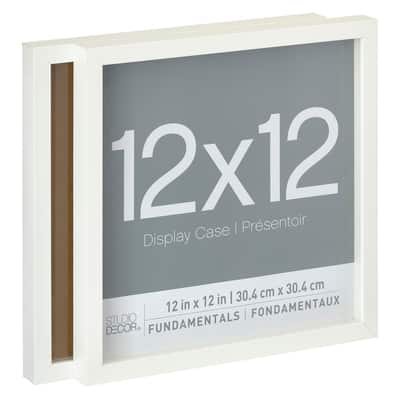 2 Pack Fundamentals 12" x 12" White Shadow Boxes by Studio Décor® image