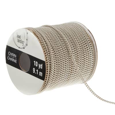 Rhodium Mini Curb Chain Spool By Bead Landing™ image