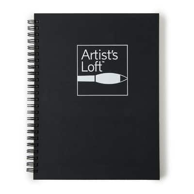 Black Hard Cover Drawing Pad by Artist's Loft™, 5.5
