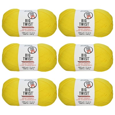 Buy in Bulk - 6 Pack: Big Twist® Value Pound+ Yarn, Color: Varsity