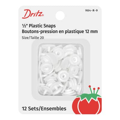 Dritz® White Plastic Snaps