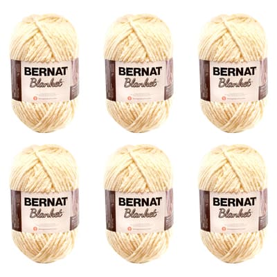 Buy in Bulk - 6 Pack: Bernat® Blanket™ Yarn, Color: Vintage White ...