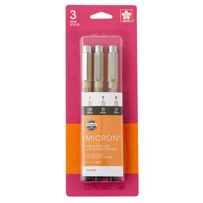 Pigma® Micron™ Black Pen Set