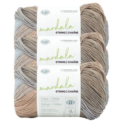 3 Pack Lion Brand® Mandala String Yarn, Color: Ballad | Michaels