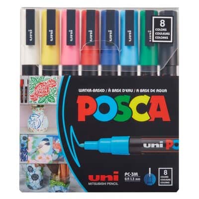 Ensemble de marqueurs à peinture dotés d’une pointe fine PC-3M Uni Posca image