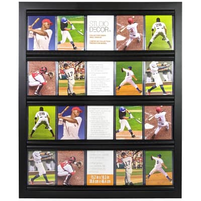 michaels baseball card sleeves Jigitz Trading Card Binder with Sleeves - 20 Page Portable Collectible Card  Book, Count: 1, Model: 817763