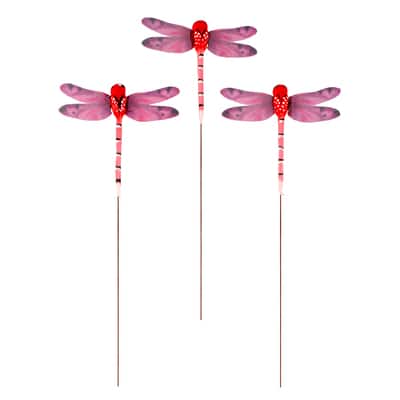Dragonfly Accents, 3ct. by Ashland®, Color: Pink | Michaels