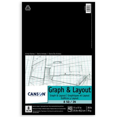 Canson® Artist Series Graph & Layout Paper Pad, Size: 11