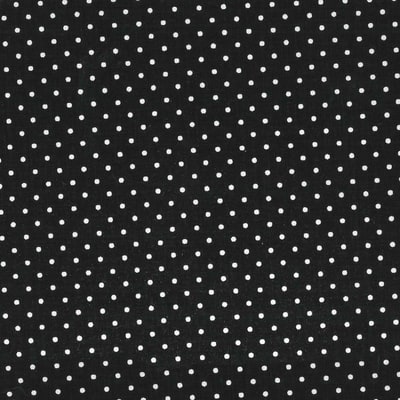Fabric Traditions Black & White Pin Dot Cotton Fabric image
