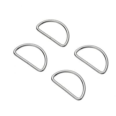44mm Rhodium D Rings, 8ct. by Bead Landing™ | Michaels