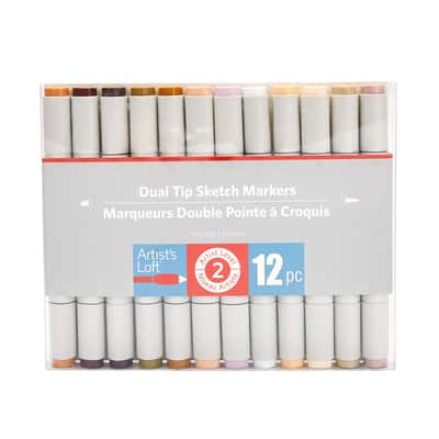 Dual Tip Neutral Sketch Marker Set by Artist's Loft™
