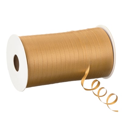 500yd. Textured Curling Ribbon by Celebrate It™, Color: Gold | Michaels