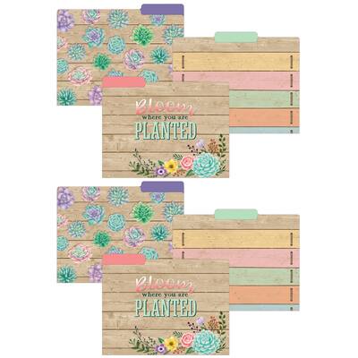 Teacher Created Resources Rustic Bloom File Folders, 2 Packs of 12 ...