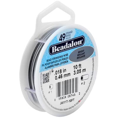 Beadalon® 49 Strand Bright Bead Stringing Wire