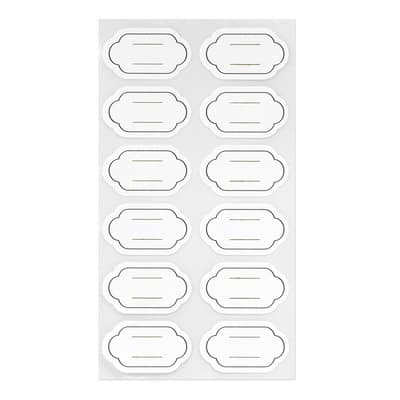 Buy in Bulk - 12 Packs: 48 ct. (576 total) Transparent Label Stickers ...