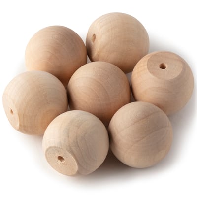 1.5" Wood Doll Heads, 7ct. by Make Market® image