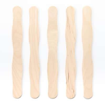 Wavy Jumbo Wood Craft Sticks by Creatology® image