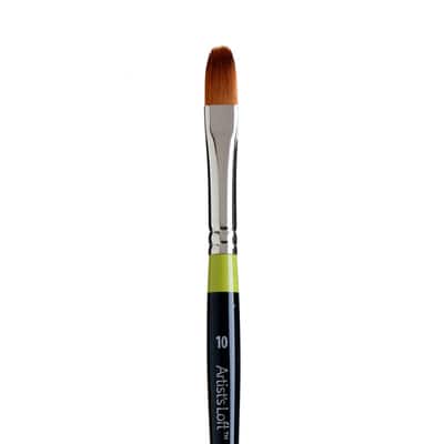 Golden Taklon Short Handle Filbert Brush by Artist's Loft™ Vienna