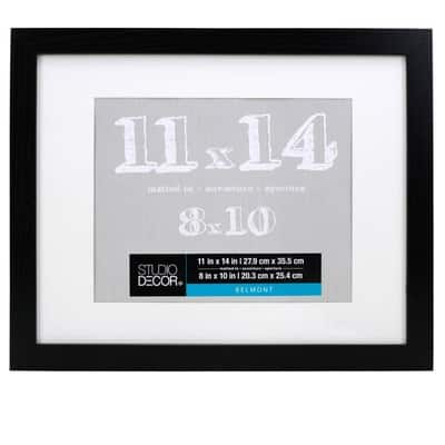 Black Belmont Frame with Mat by Studio Décor®