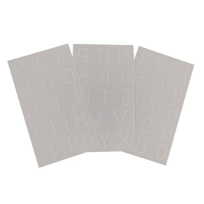 Iron-On Flocked Collegiate Letters & Numbers by Make Market® image
