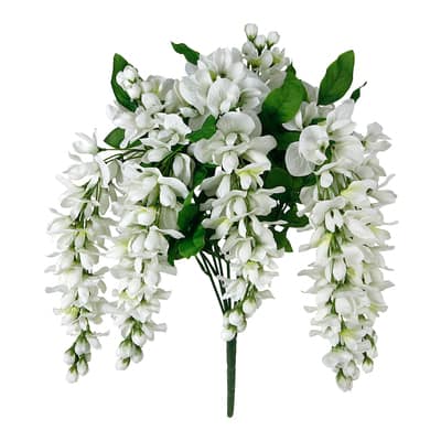17" White Wisteria Bush by Ashland® image