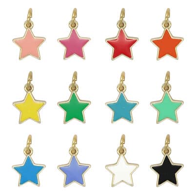 Enamel Stars Charm Mix by Bead Landing™ image