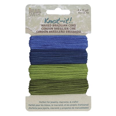 Beadsmith® Knot-it!™ Hang Ten Waxed Brazilian Cord