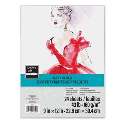 9" x 12" 43lb. Marker Pad by Artist's Loft®