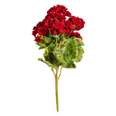 Artificial Red Geranium Bush | Michaels