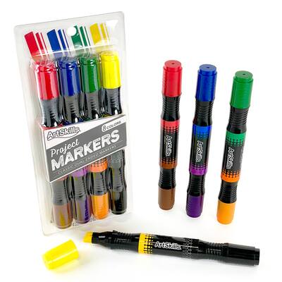 ArtSkills® Dual Ended Chisel Tip Marker Set, Color: Classic Colors ...