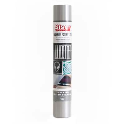 Siser EasyReflective Silver Heat Transfer Vinyl 24in image