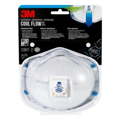 3M Cool Flow Disposable Respirator Masks, 2ct. image