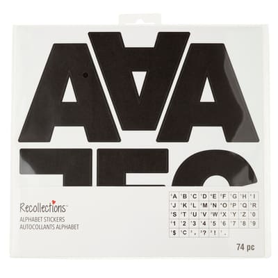 4" Block Alphabet Stickers by Recollections™ image