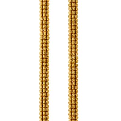 Gold Bumpy Metal Rondelle Beads, 6mm by Bead Landing™ image