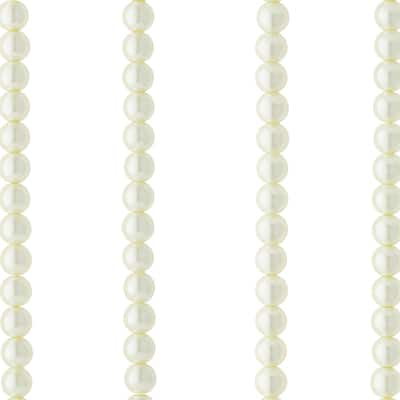 Ivory Pearl Glass Beads, 8mm by Bead Landing™ image