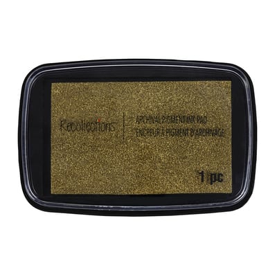 Teresa Collins ColorBox® Pigment Stamp Ink Pad, Color: Gold Glitz ...