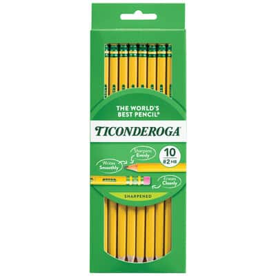 Ticonderoga® No.2 HB Classic Yellow Wood-Cased Pencils, 10ct. image