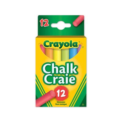 Crayola® Multicolor Chalk, 12ct. image